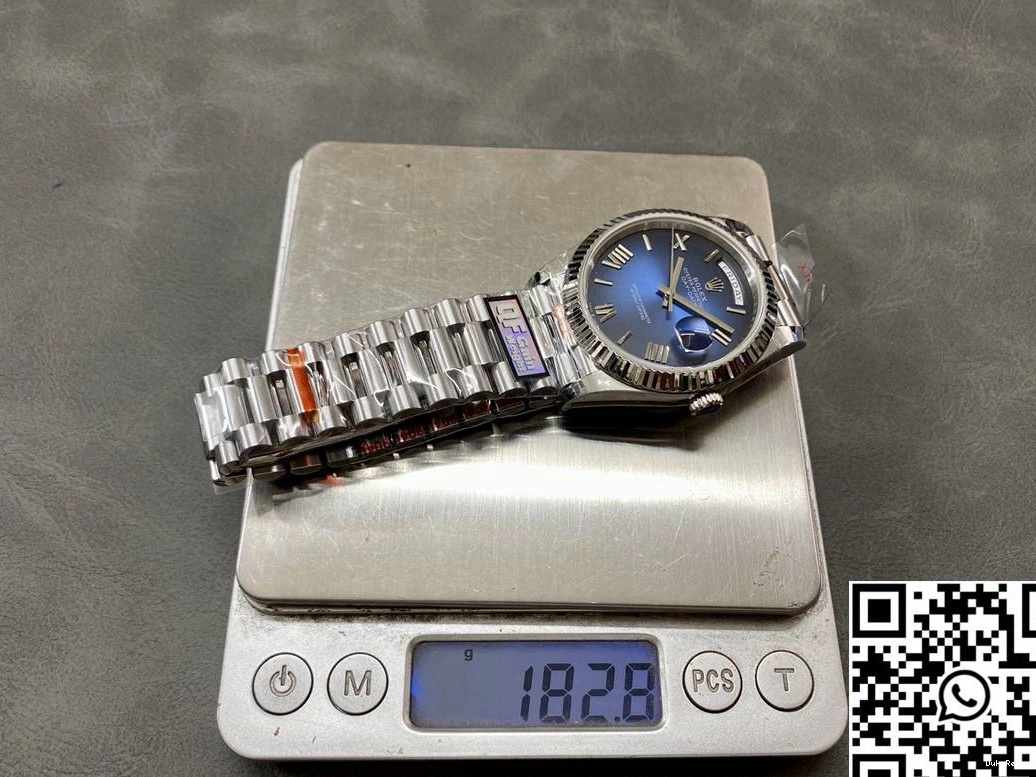 Steel Dial v5 Factory Rolex Day 228239-0076 Date Tungsten Deep Blue QF 0815